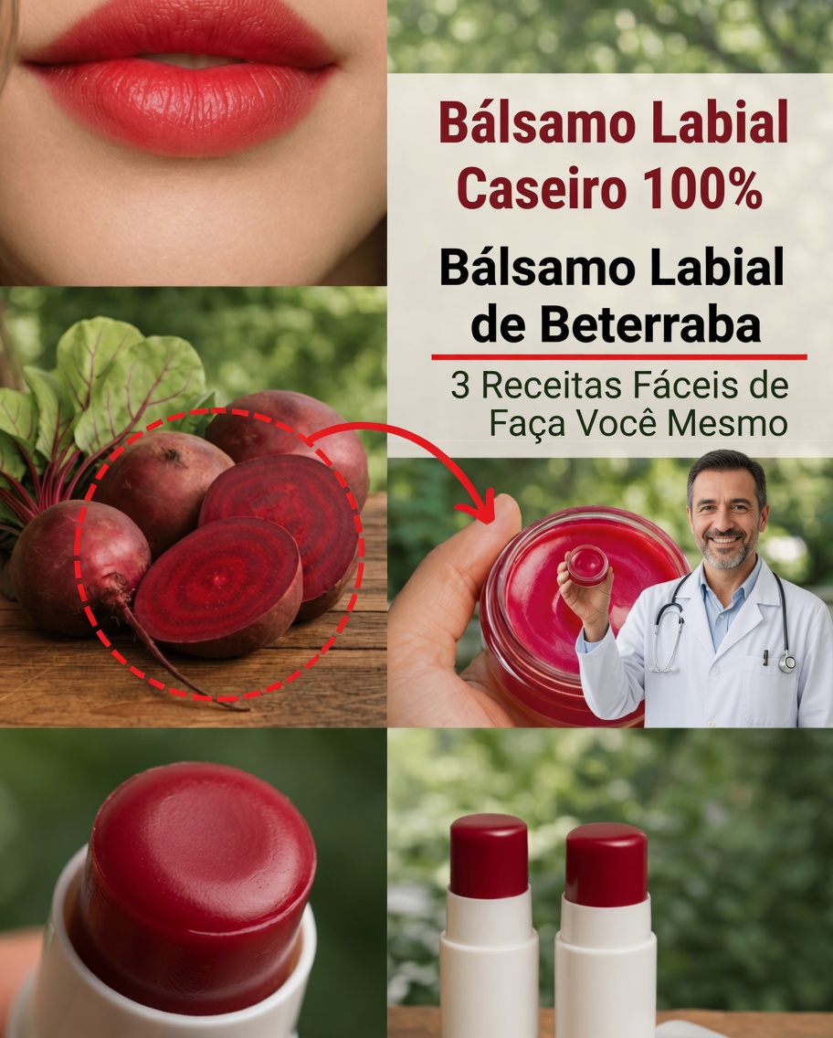 Bálsamo Labial Caseiro de Beterraba: Descubra um Segredo Natural para Lábios Macios e Rosados