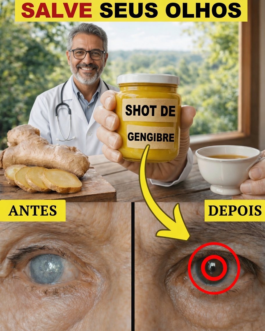 Uma Bebida Natural Simples de Maçã e Gengibre para Apoiar a Saúde Ocular Após os 50
