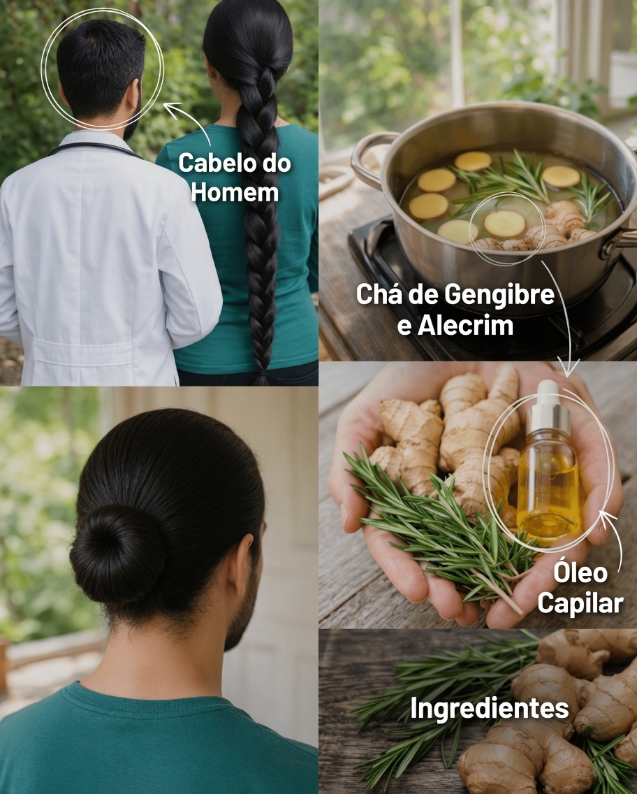 Como estimular o crescimento de cabelos mais longos e grossos com um simples enxágue de gengibre e alecrim