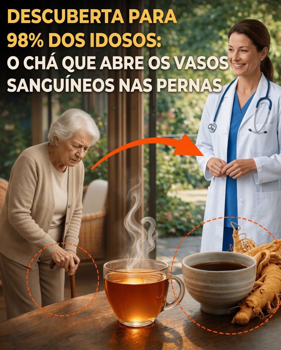 Mais de 60? Descubra 3 Chás Simples que Podem Ajudar a Melhorar a Circulação nas Pernas, a Recuperação Muscular e o Conforto ao Caminhar
