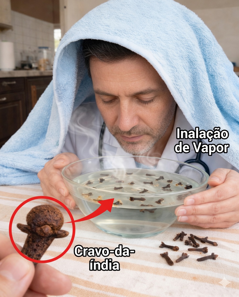 O Poder da Inalação de Vapor com Cravo: Alívio Respiratório que Você Sente em Minutos (Não em Horas)