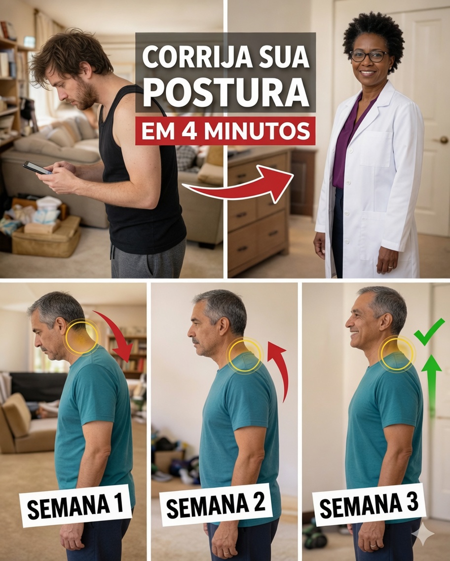 Como corrigir a postura da cabeça projetada para a frente após os 60 em apenas 4 minutos – a rotina suave que o médico mais idoso do Japão recomenda