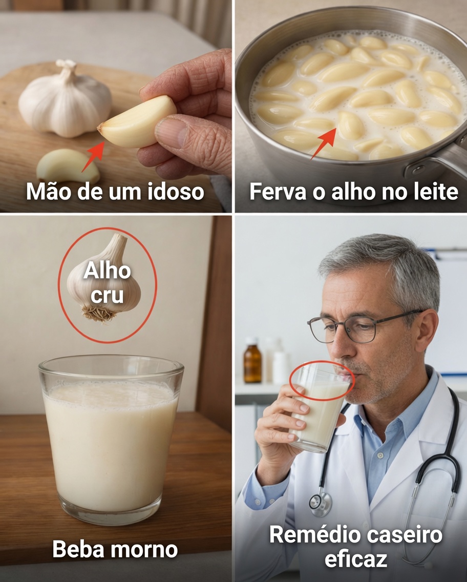 Ferva alho no leite e beba uma vez: por que você deve começar hoje mesmo