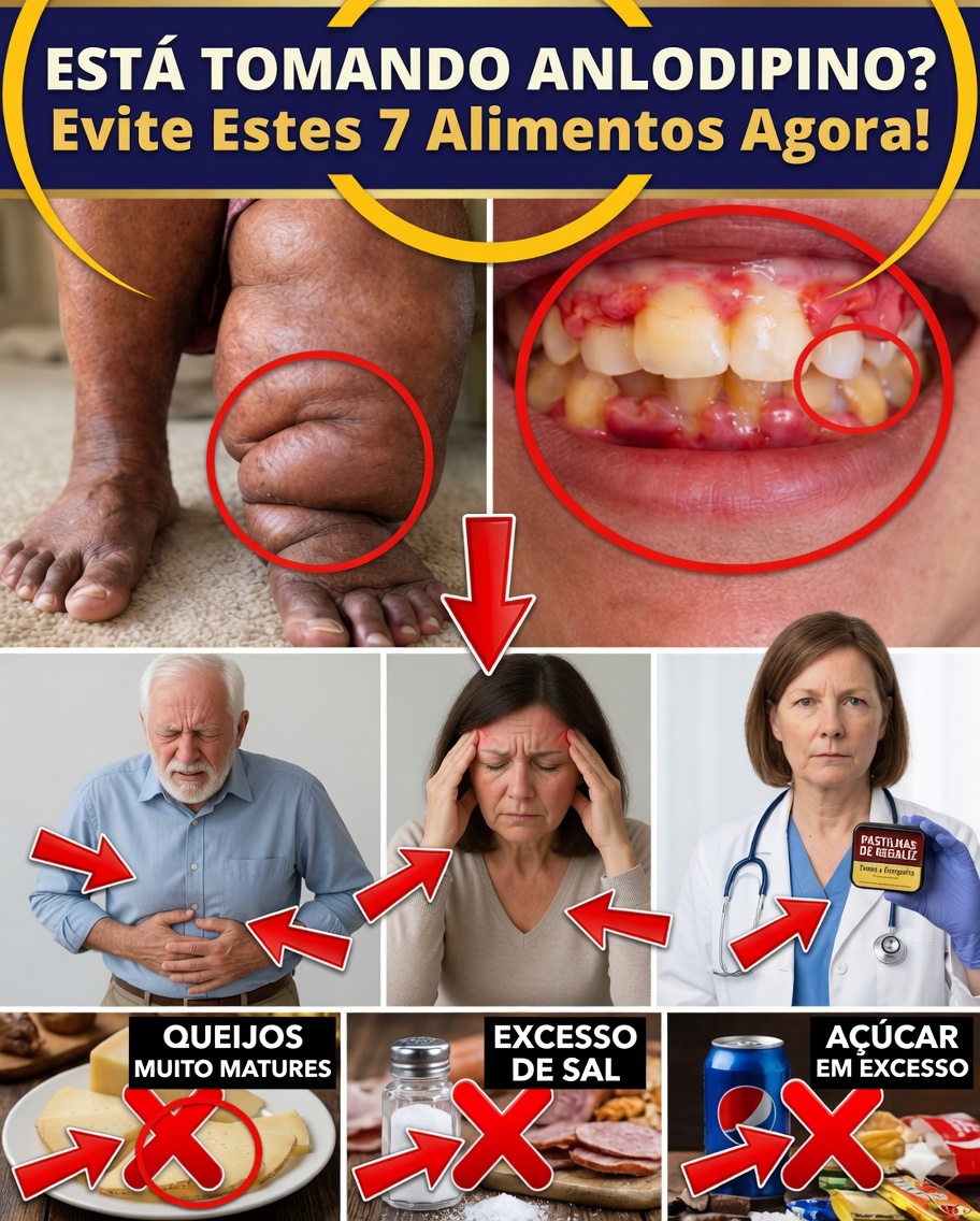 7 Alimentos que Podem Piorar Silenciosamente os Efeitos Colaterais da Amlodipina — e Substituições Simples para se Sentir Melhor Mais Rápido