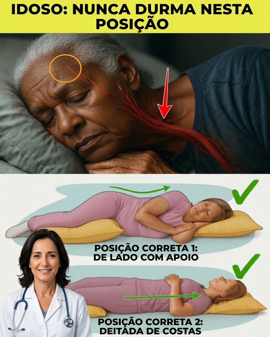 Idosos: Evite ESTA posição ao dormir – ela pode aumentar o risco de AVC durante a noite!