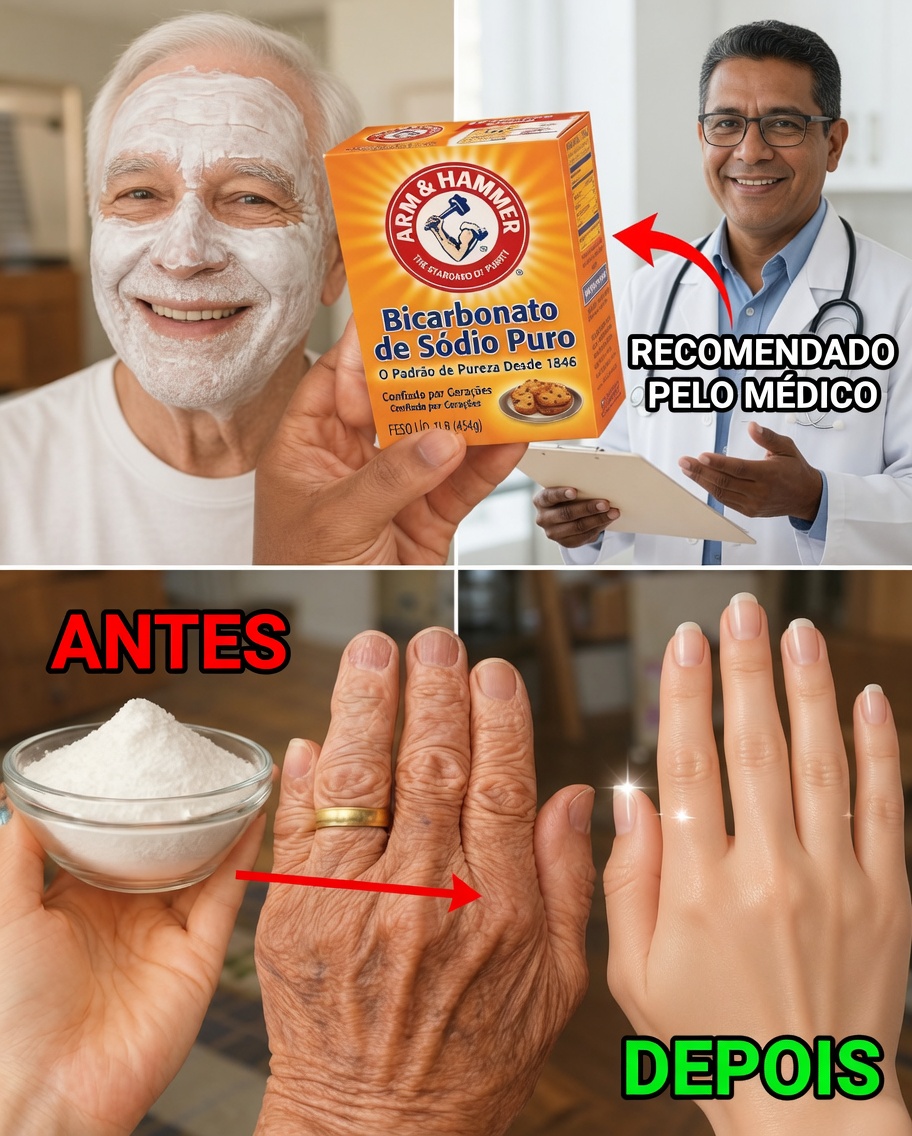 Descubra como o bicarbonato de sódio pode transformar a aparência da sua pele em minutos — mesmo depois dos 70