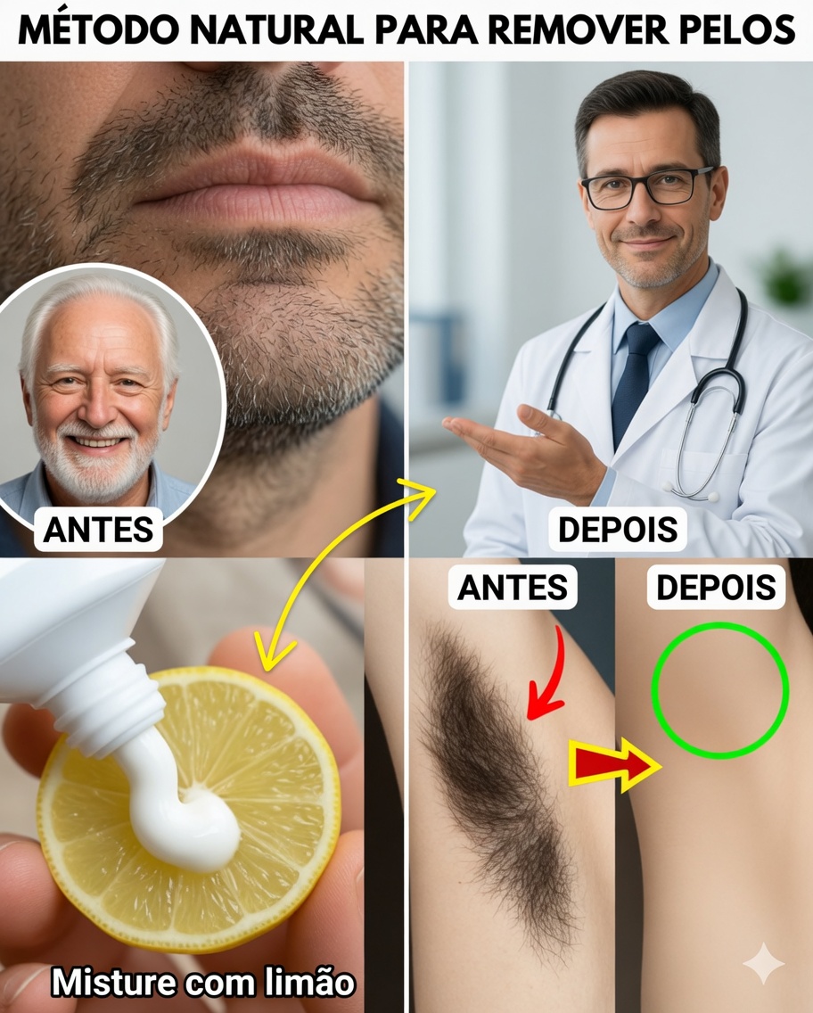 Remova pelos indesejados instantaneamente com limão e pasta de dente!
