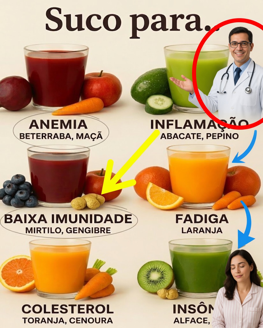 Sucos curativos para apoiar o seu bem-estar diário