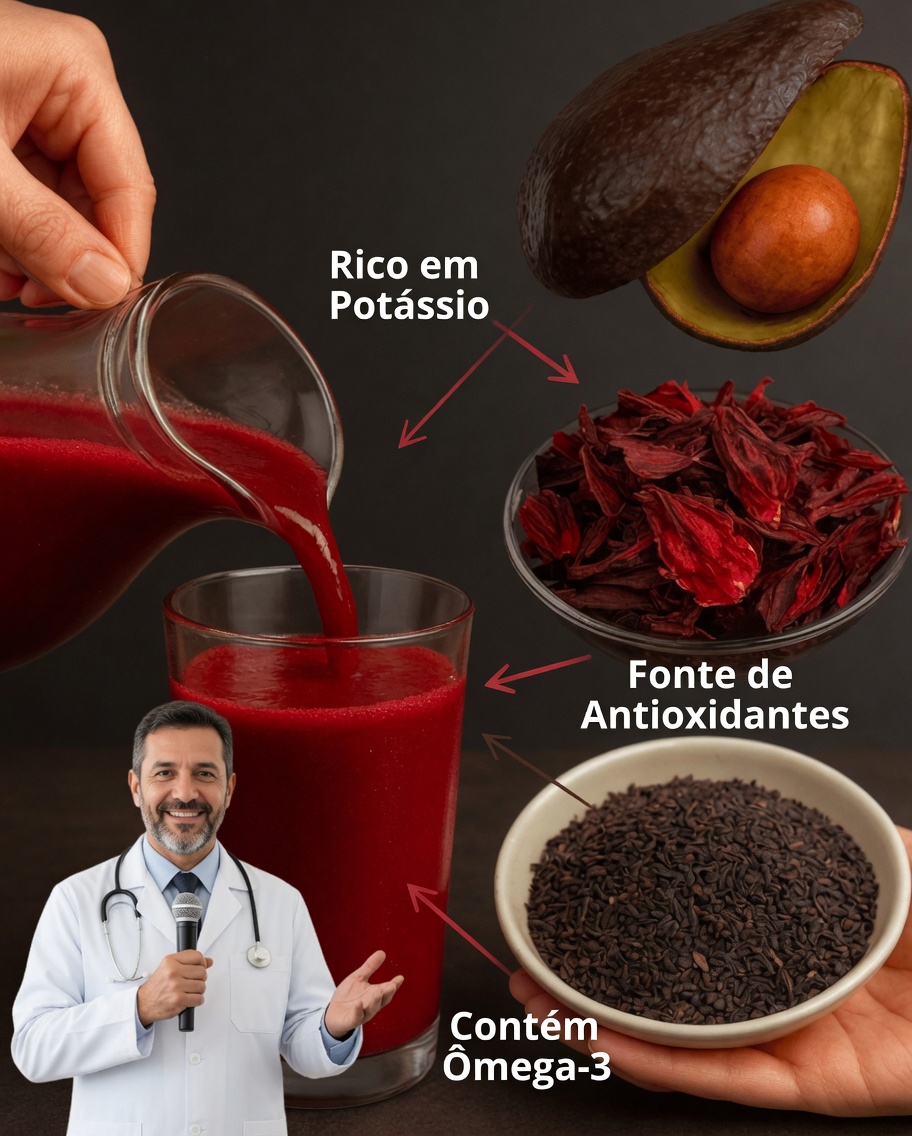 Smoothie Natural de Abacate, Hibisco e Cravo: A Receita Vibrante que Pode Transformar a Sua Saúde