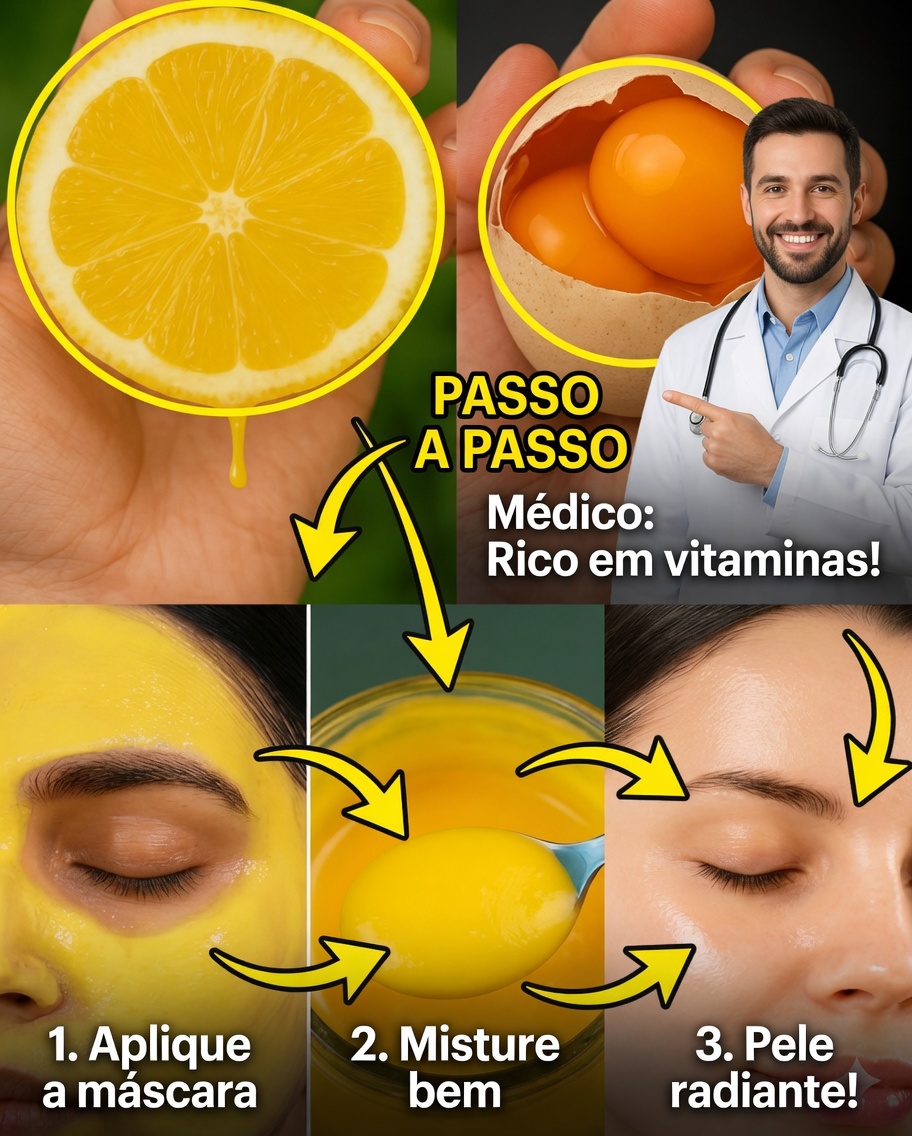 Mistura de Limão e Ovo para uma Pele Naturalmente Jovem