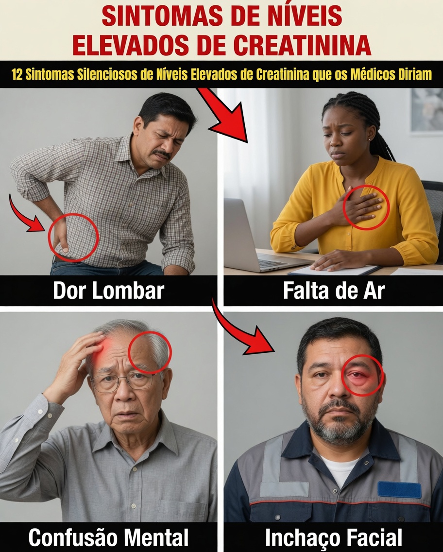 12 Sinais Silenciosos de Creatinina Alta: O Que Seu Corpo Pode Estar Tentando Avisar Antes Que Seja Tarde Demais