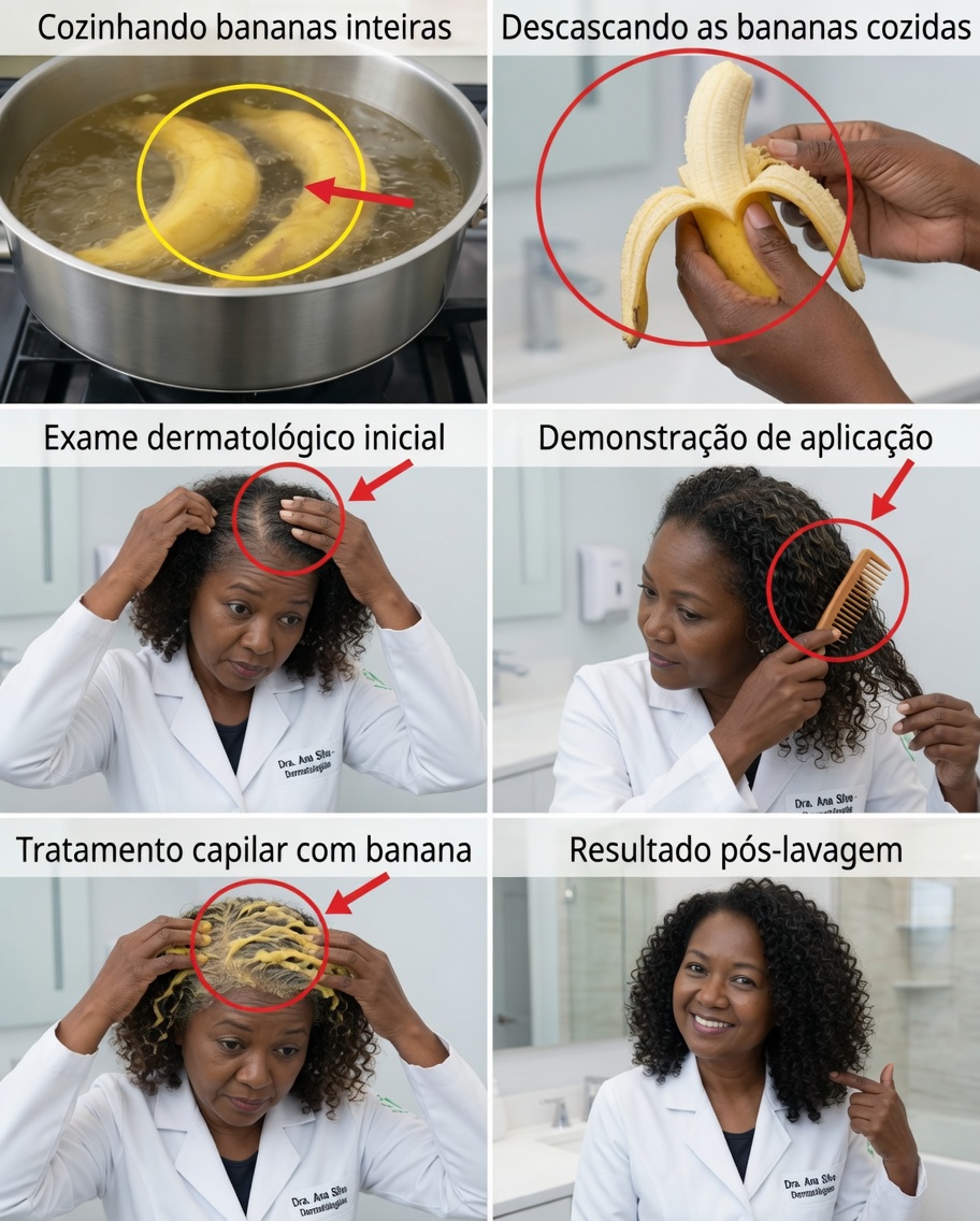 O Segredo da Casca de Banana: Será Que Ela Pode Ajudar a Escurecer os Fios Grisalhos e Estimular o Crescimento do Cabelo?