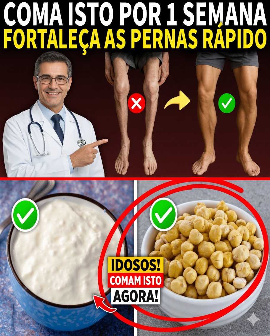 O segredo para pernas mais fortes depois dos 60: descubra estas 3 bebidas naturais poderosas