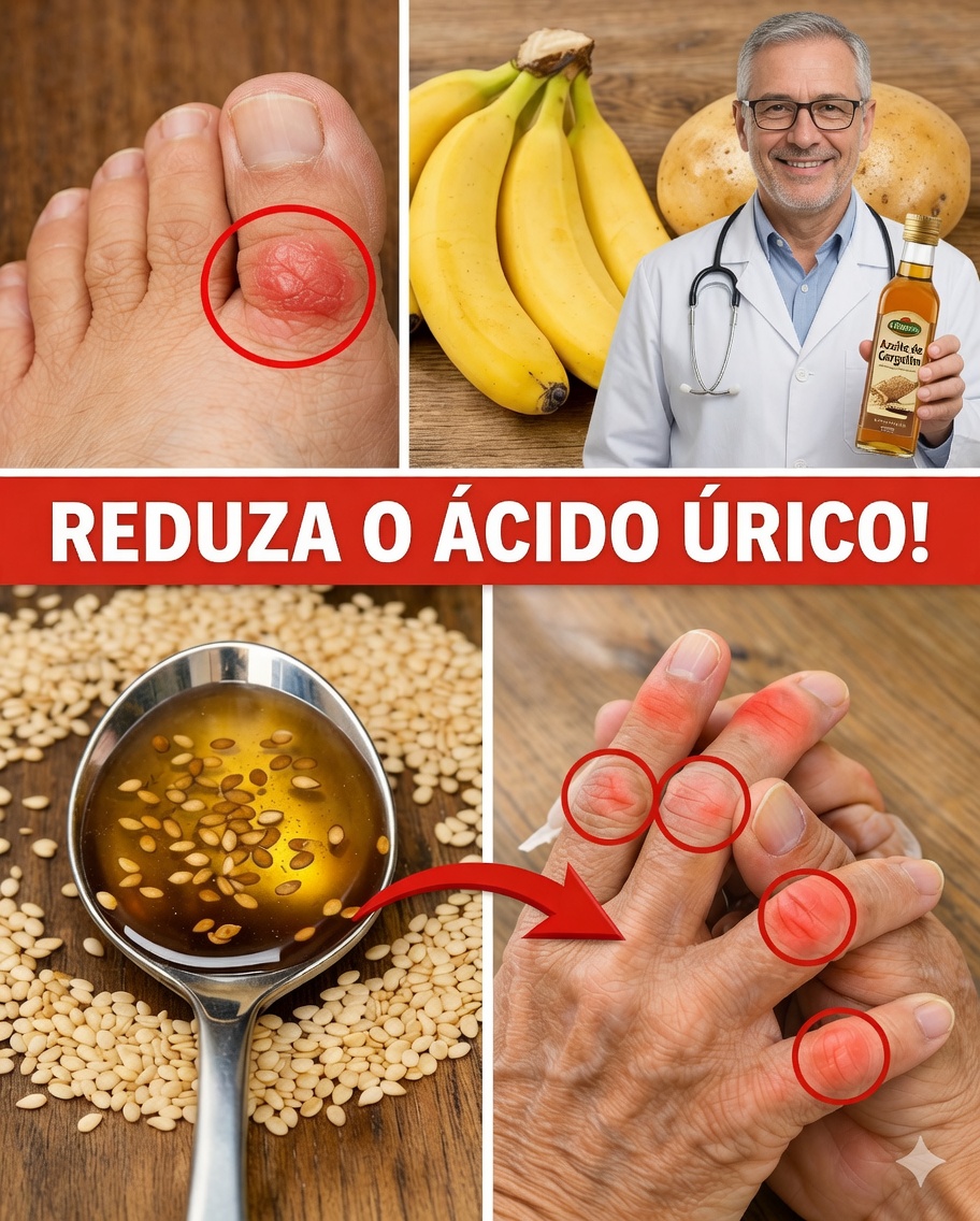 Top 8 alimentos que podem ajudar naturalmente a apoiar a redução do ácido úrico