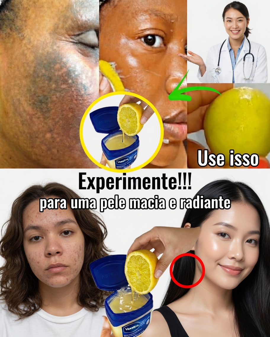 Vaselina e Limão para uma Pele Mais Clara e Macia