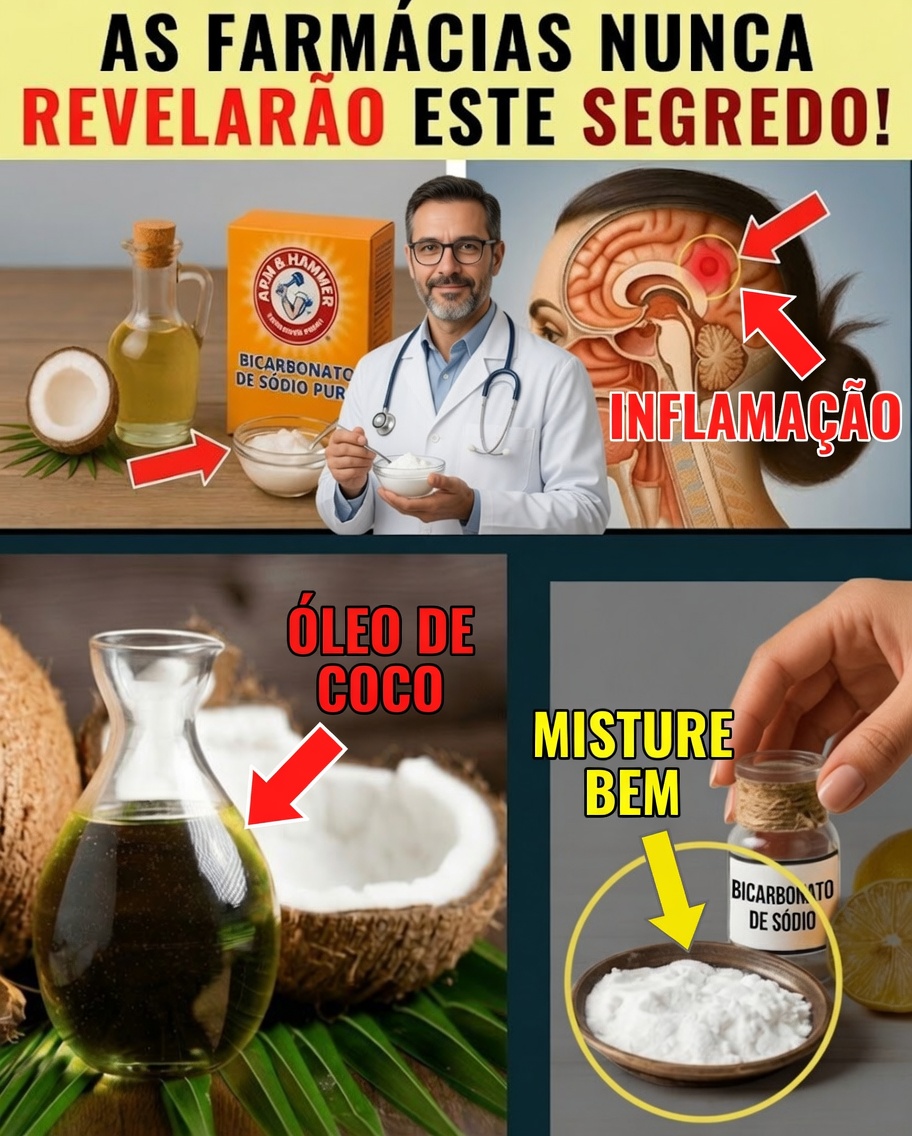 IDOSOS: Misture ÓLEO DE COCO e BICARBONATO DE SÓDIO desta forma para ajudar a combater 8 problemas de saúde