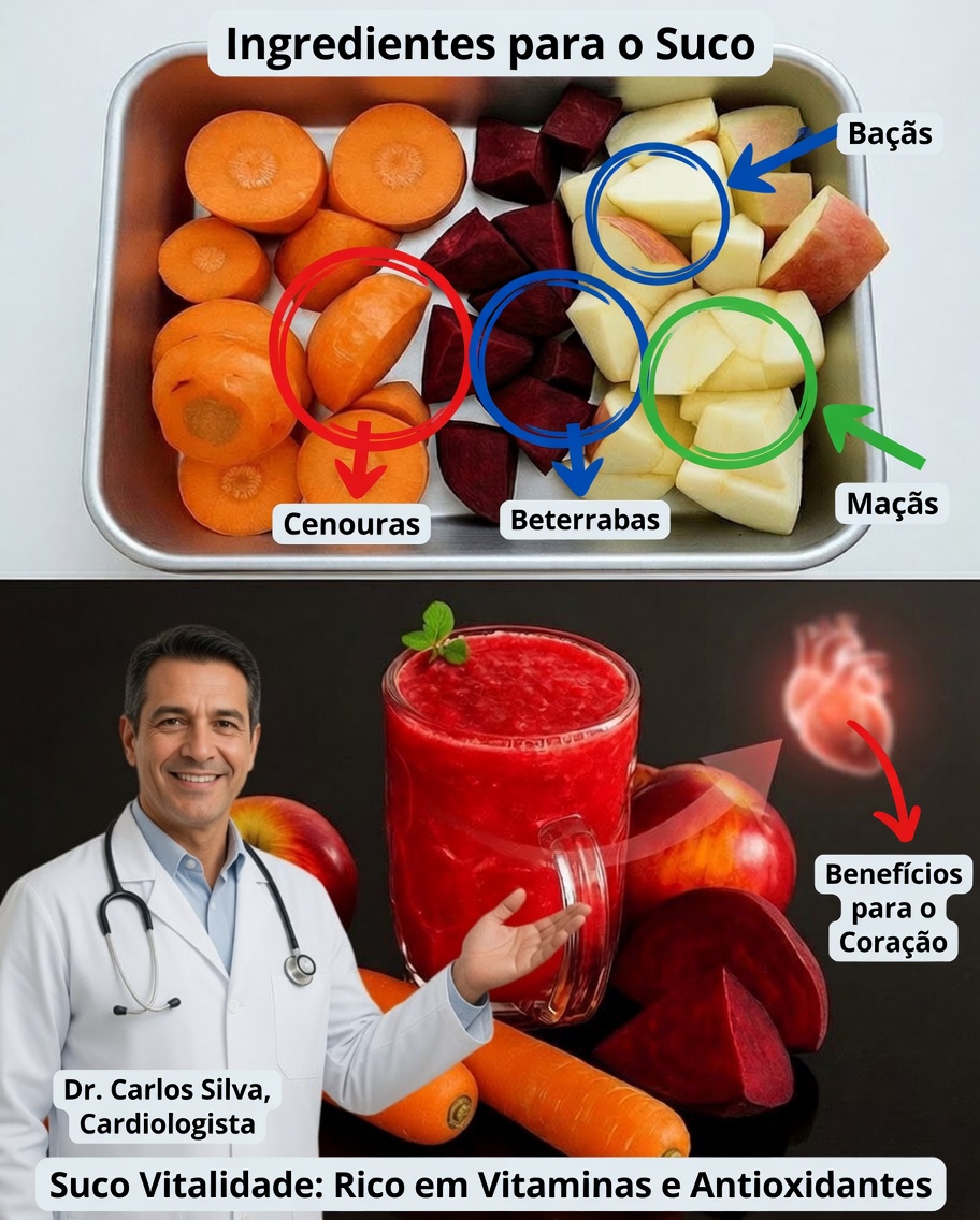 Elixir de Cenoura, Beterraba e Maçã: Energia Natural em Cada Gole