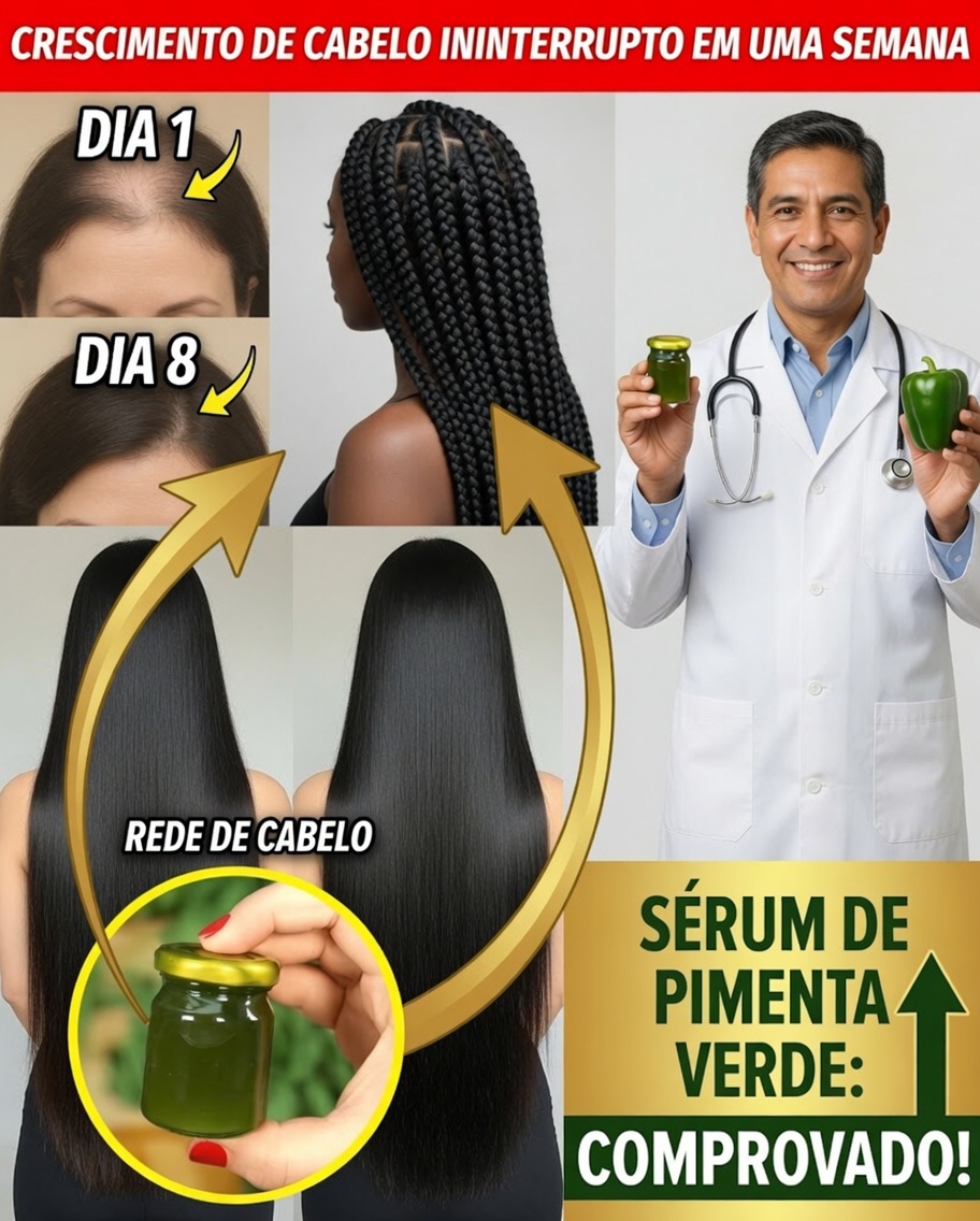 O Segredo da Pimenta Verde: Desperte um Crescimento Capilar Mais Rápido e Volumoso