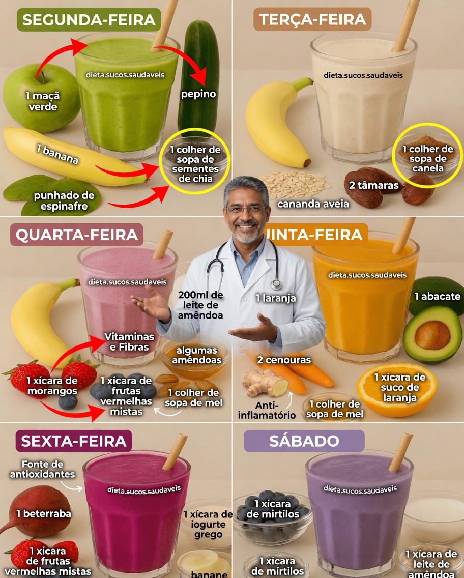 Desafio de Smoothies por 6 Dias: Um Impulso Refrescante para a Sua Saúde
