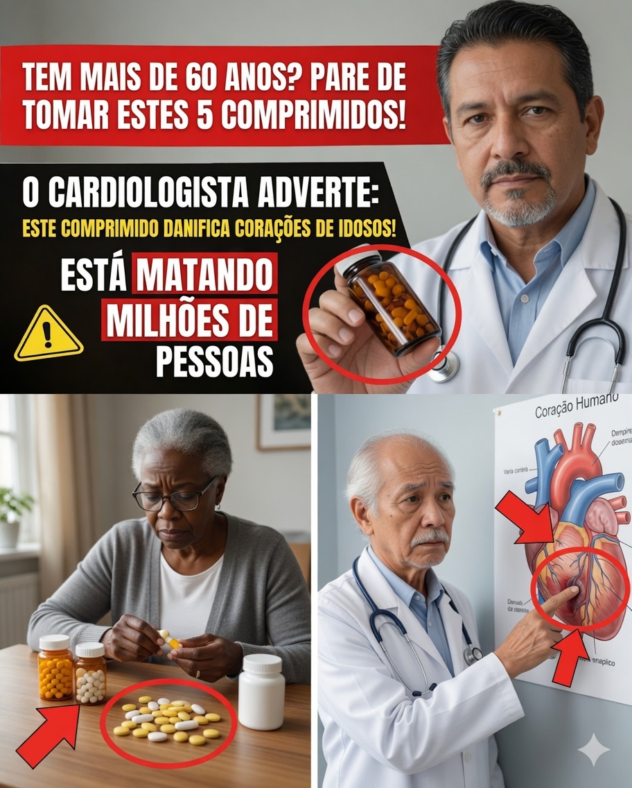 Saúde do Coração Após os 60: Medicamentos e Suplementos que Devem Ser Avaliados com Mais Atenção