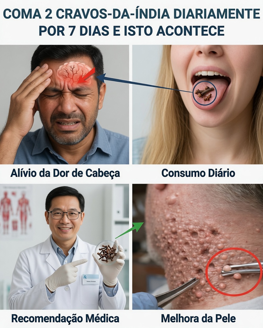 O que acontece quando você come 2 cravos-da-índia por dia durante 7 dias?