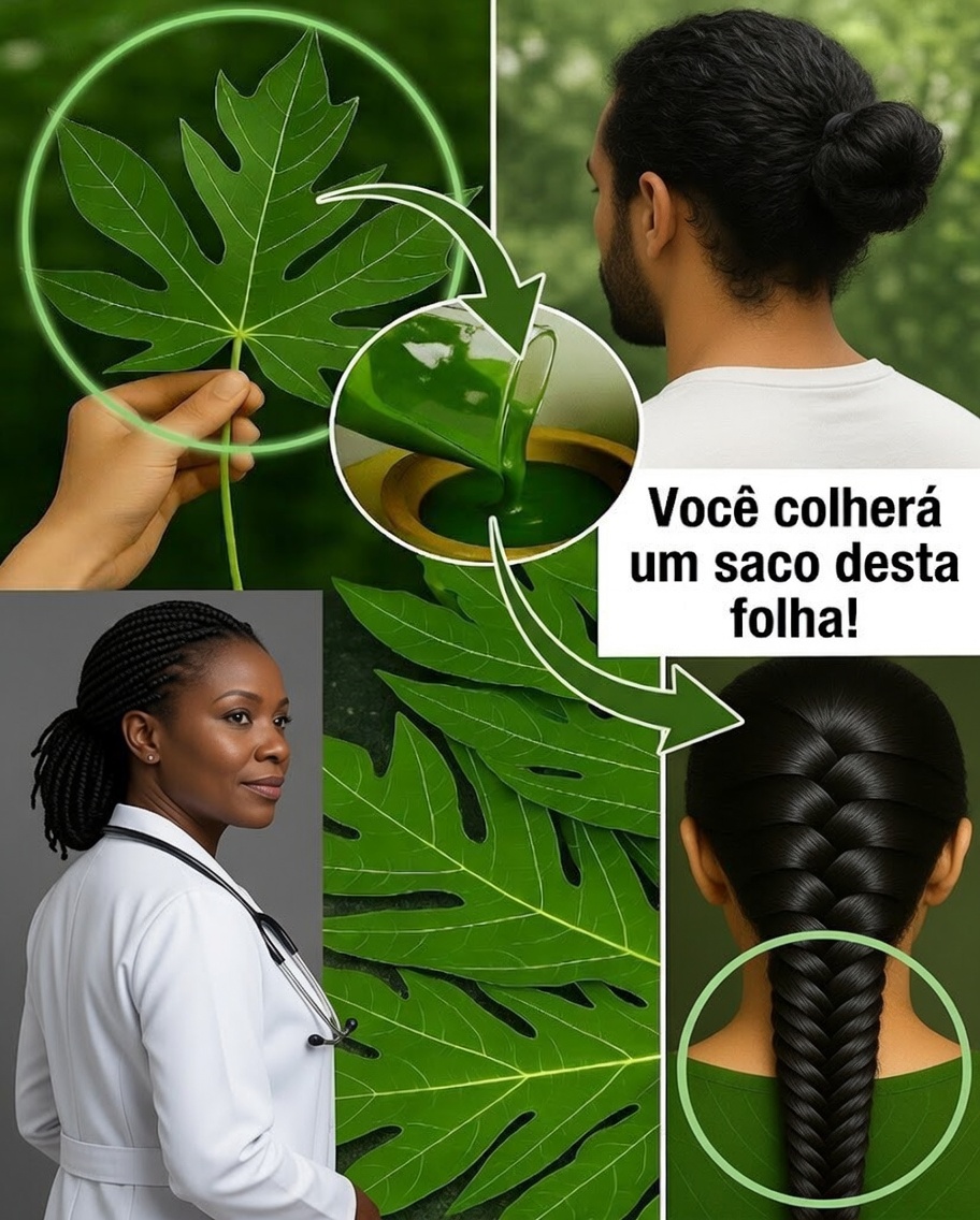 Folhas de Mamão: o Segredo Natural que Muitas Pessoas Usam para Ter Cabelos Mais Fortes e Brilhantes