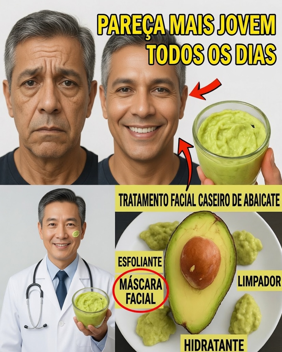 O Truque do Abacate Que Pode Ajudar a Deixar a Pele Mais Lisa Após os 40, 50 ou Até 70 Anos