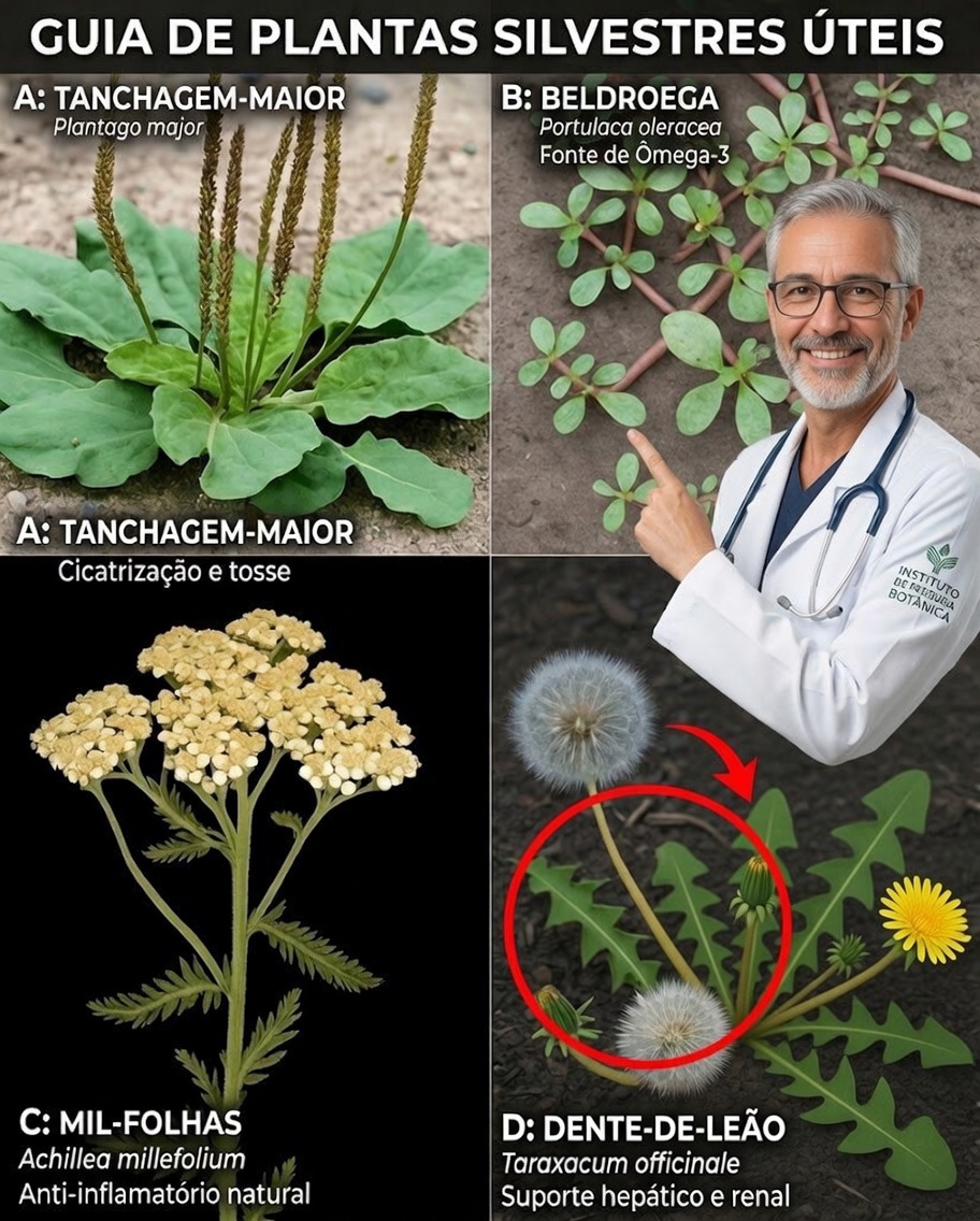 As “Ervas Daninhas” Mais Comuns São, Na Verdade, Poderosas Plantas Medicinais da Natureza