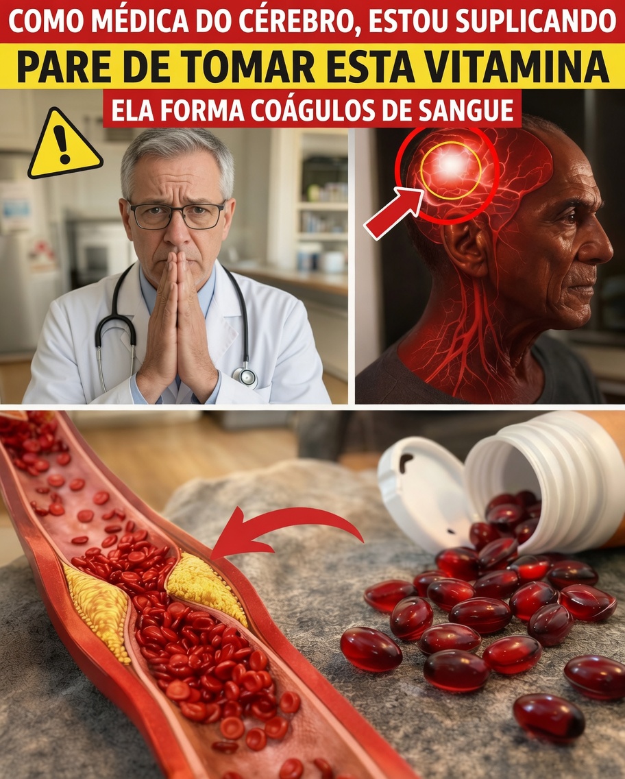 Como neurologista, fiquei chocado: esta vitamina pode aumentar o risco de AVC da noite para o dia
