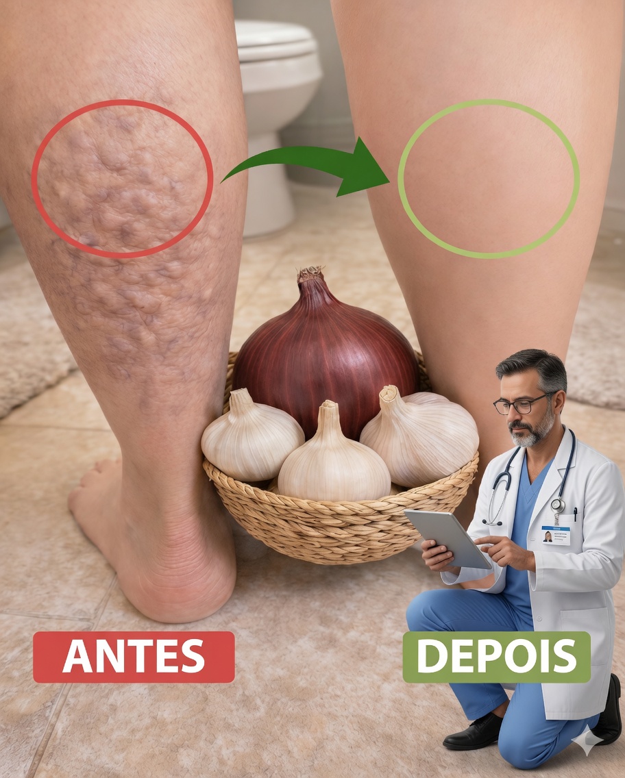 Elimine as Veias Incômodas: O Segredo da Cozinha com Cebola, Alho e Vinagre