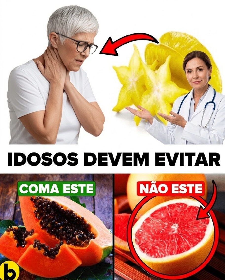 15 Frutas que Idosos Devem Evitar para se Manterem Seguros