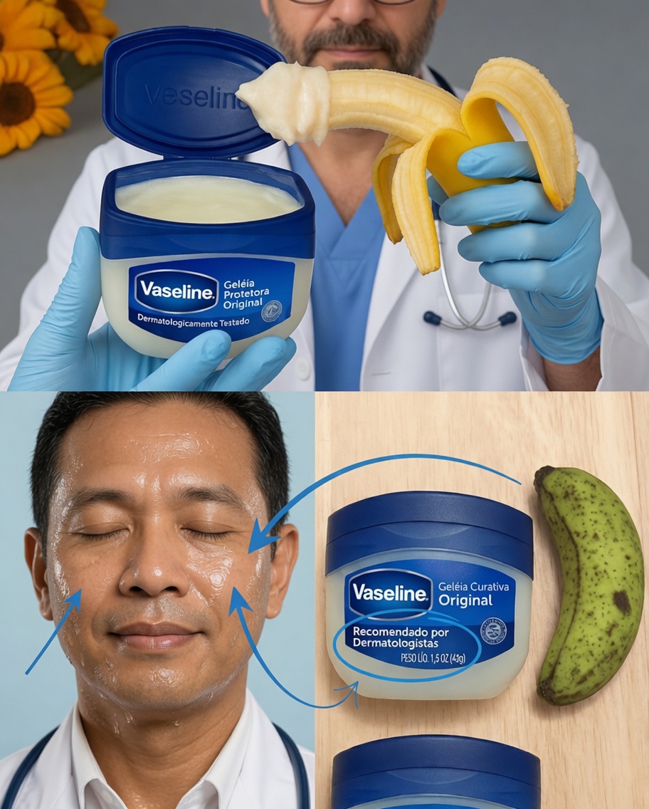 8 Formas Surpreendentes de a Vaselina e a Banana Transformarem a Sua Pele