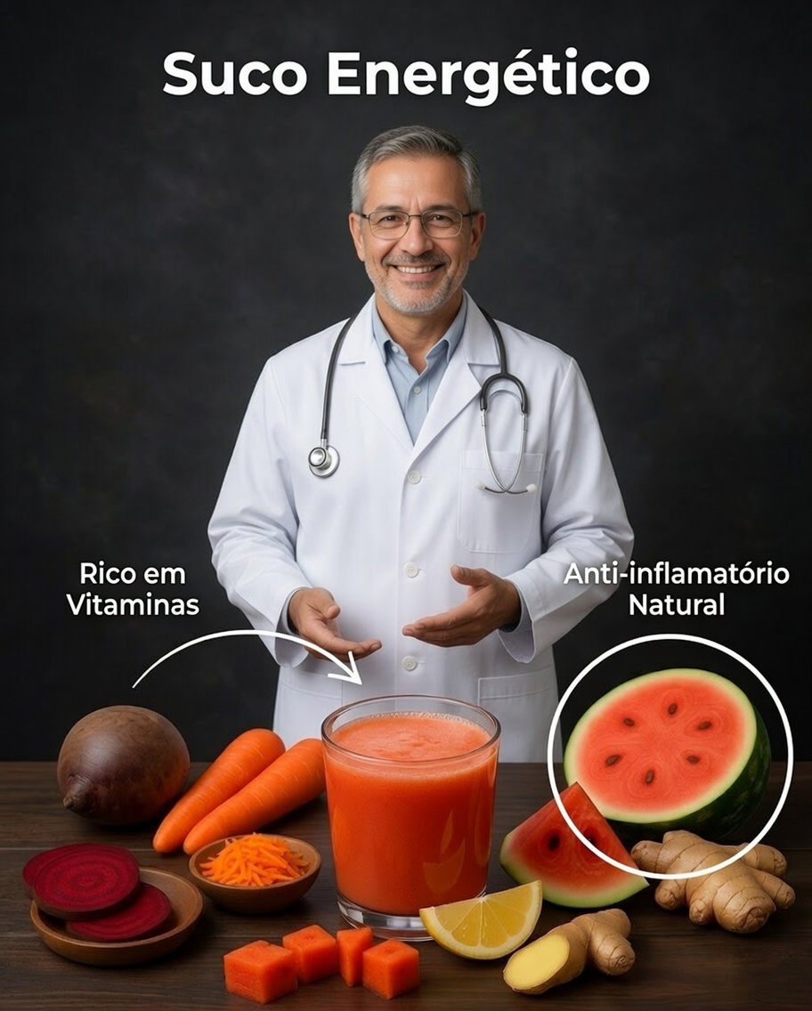 Suco de Melancia, Cenoura, Beterraba e Gengibre: A Bebida Natural de Detox que Revitaliza o Corpo
