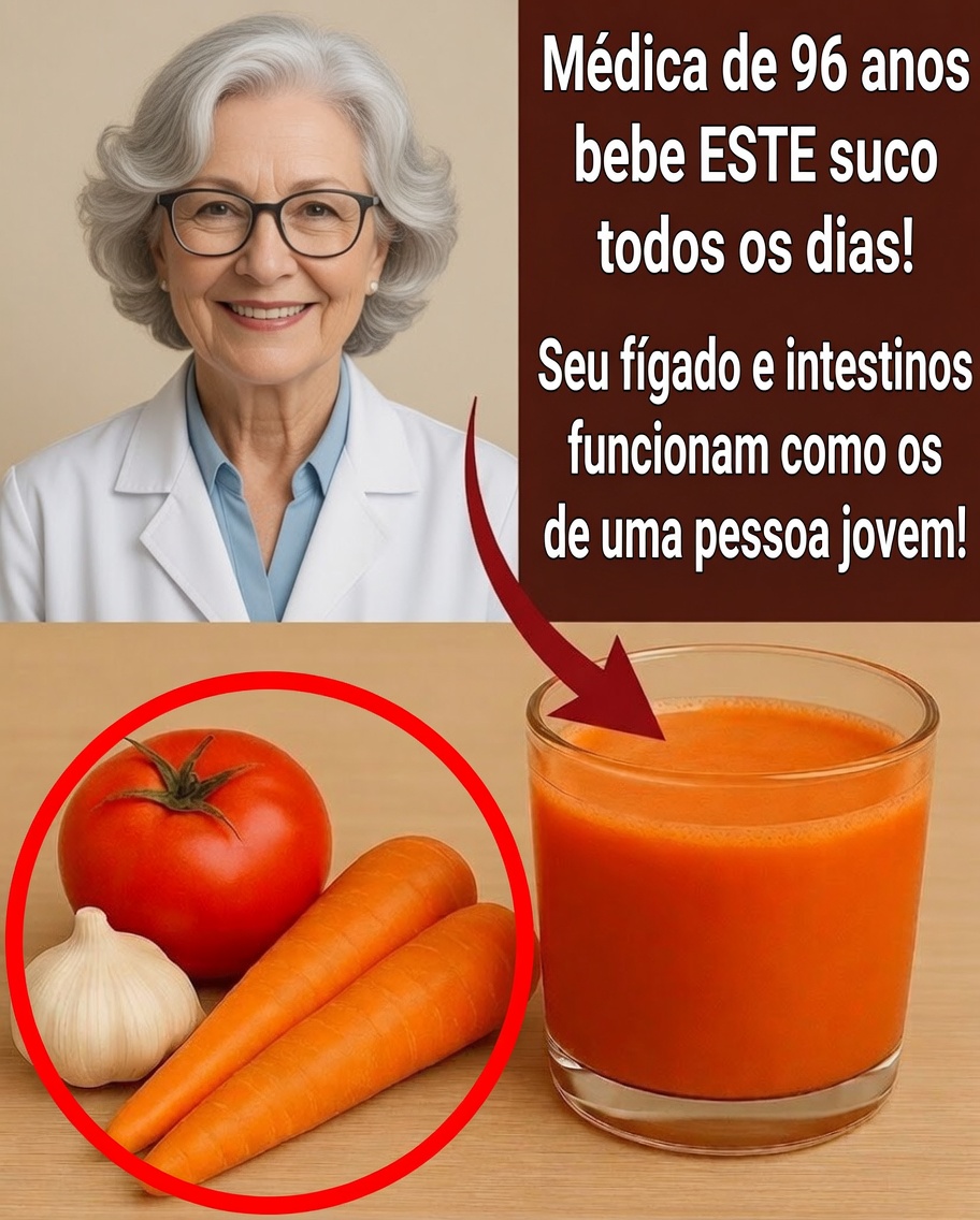 Cenoura + Tomate: A Bebida Poderosa para Desintoxicação, Energia e Longevidade