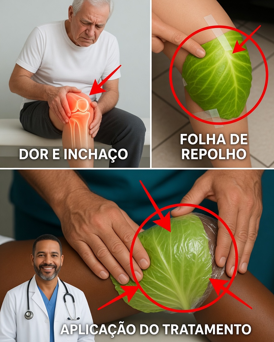 Folhas de repolho enroladas em torno das suas pernas: um remédio natural simples com benefícios surpreendentes