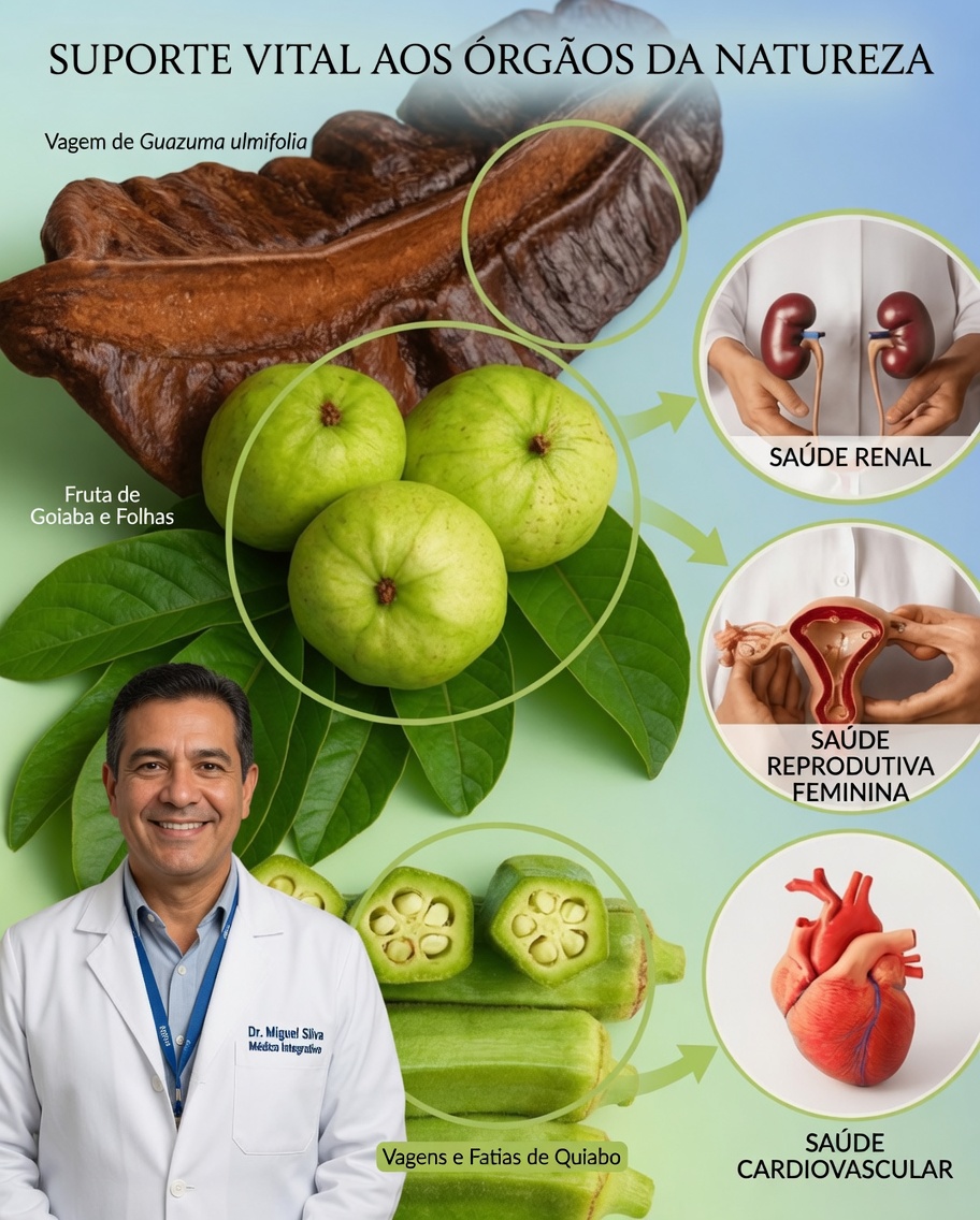 Joias escondidas da natureza para a ovulação: folhas de goiabeira, fruto de aidan e quiabo