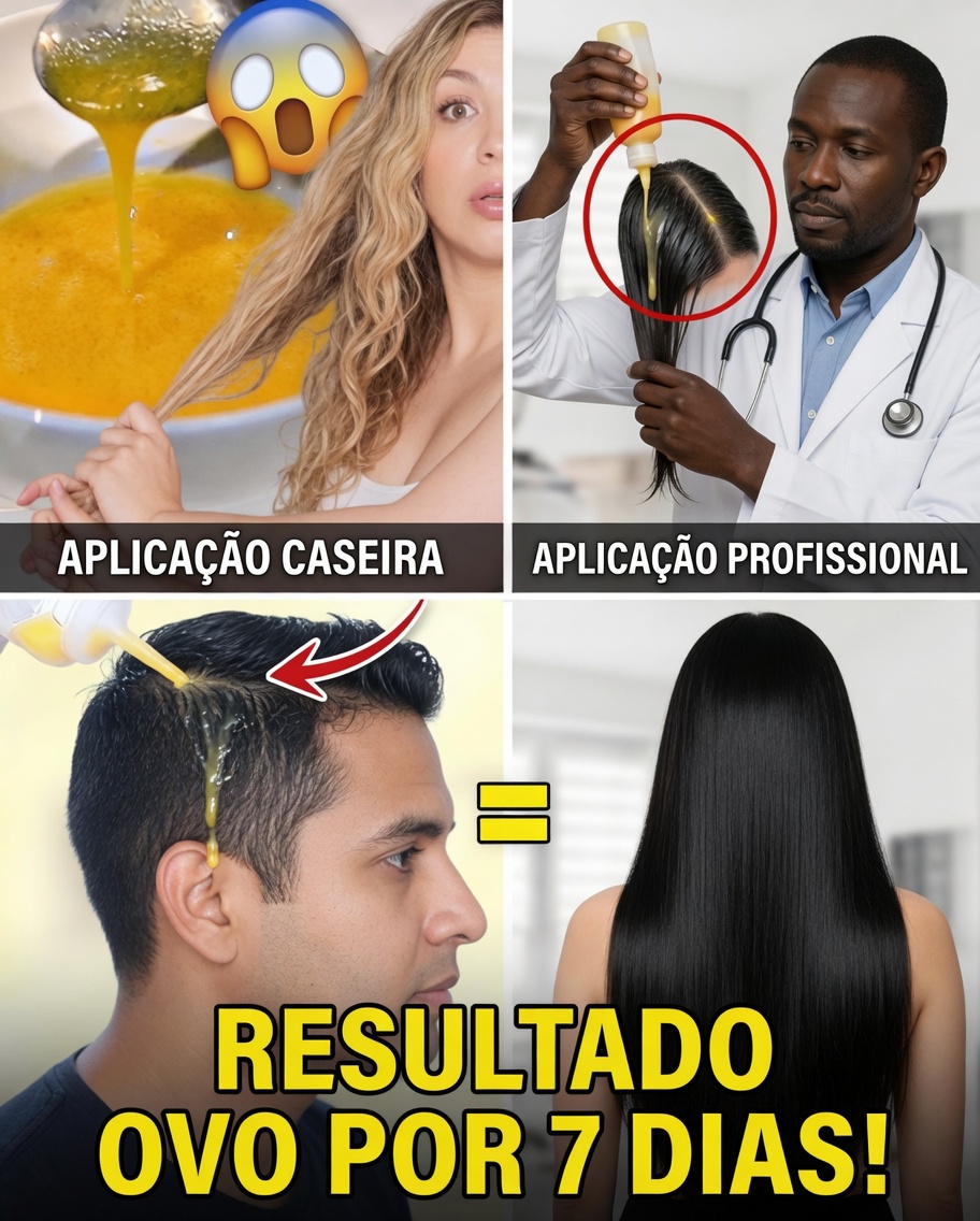 Desbloqueie Cabelos Mais Grossos e Saudáveis Naturalmente com Ovo e Azeite de Oliva