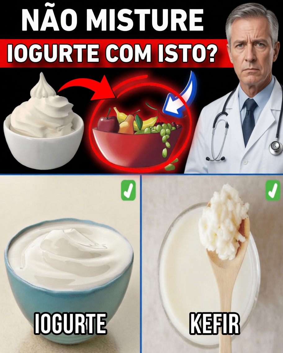 Aviso sobre Iogurte: 4 Combinações de Alimentos que Podem Prejudicar a Saúde do seu Intestino
