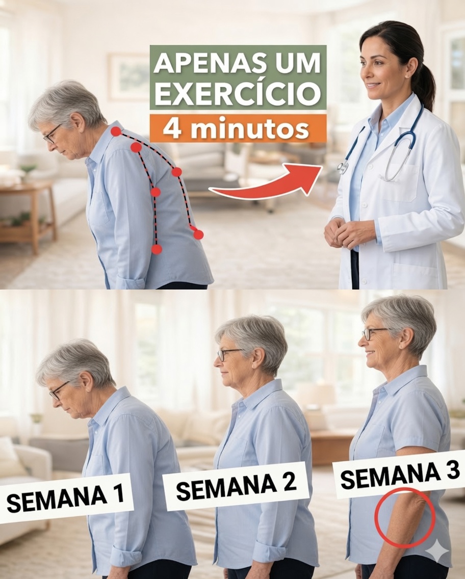 Como Melhorar Suavemente a Postura da Cabeça Projetada para a Frente Após os 60 – Uma Rotina Simples de 4 Minutos por Dia
