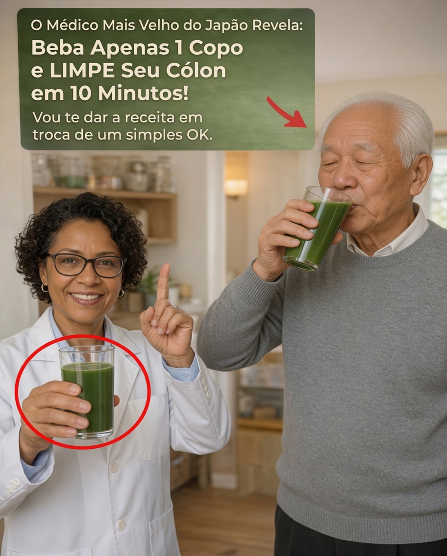Beba 1 copo desta receita natural todos os dias para apoiar a saúde do cólon