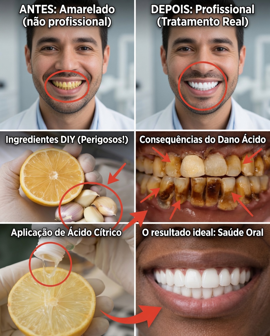 O Segredo Natural da Banana, do Gengibre e do Limão para Clarear Dentes Amarelados em Casa