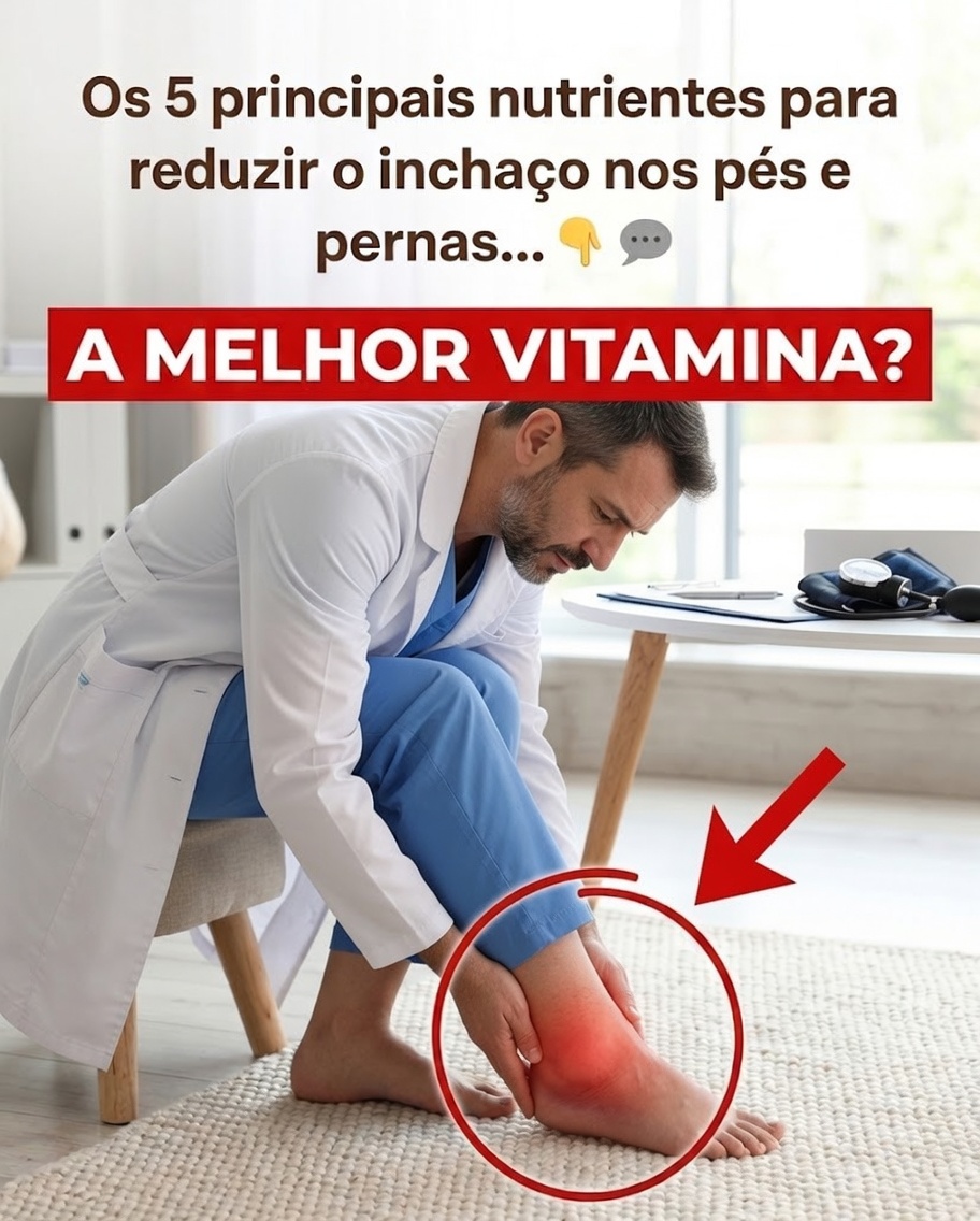 Pés e Pernas Inchados? Estes 5 Nutrientes Podem Ajudar a Aliviar o Desconforto
