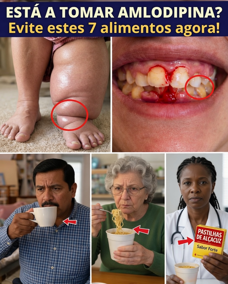 7 alimentos que podem piorar silenciosamente os efeitos colaterais da amlodipina — e trocas simples para se sentir melhor mais rápido
